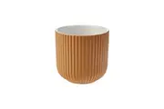 Linen House Vincent Stoneware Planter Plant Pot 17cm Home/Garden Decor Rust