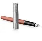 Parker Sonnet Orange Chrome Trim Med Pt Fountain Pen New In Box 2169229