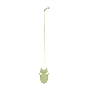 Leaf insect keyfob charm in classic calfskin One size Light pear color