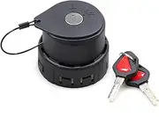 Fuel Locking Gas Cap Compatible with 2021 2022 2023+ New Ford Bronco 2/4 Door F150 Interior Accessories Lock Fuel Tank Filler Plug with 2 Keys, 1 Set Black