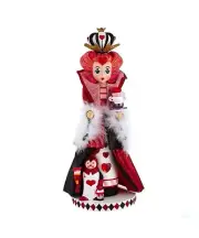 Kurt Adler Hollywood Nutcracker Alice In Wonderland Queen Of Hearts HA0519 17.5"