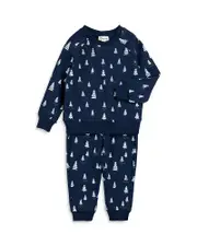 Miles The Label Boys' Snowy Pine Print Jogger Set - Baby
