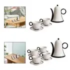 Porcelain Tea Set Ceramic Teapot with Cups Set for Household Outdoor Picnic