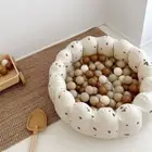 Bear Baby Ball Pit Fence Petal Shape Play Water Bathtub Play Sensory Place Mat