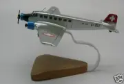 Ju-52 Swissair Junkers Ju52 Airplane Desktop Kiln Dry Wood Model Free Shipping