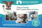 Animal id Emotional Support Therapy w/registration with U.S. Registry New