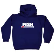 Fish Fck It Shit Happens - Funny Novelty Kids Children Hoodie