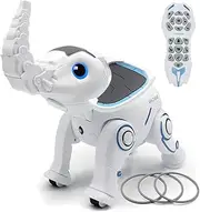 Mostop Robot Toys Remote Control Robotic Elephant RC Programming Interactive Robot Voice Control Intelligent Electronic Toys Walking Dancing for Boys Girls Age 6, 7, 8, 9, 10 and Up Year Old