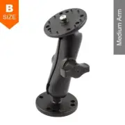 RAM Mount Surface Mount Medium Arm Kit for Lowrance MB-7 1" Ball