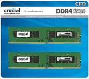 Crucial CFD Sales Crucial by Micron Desktop PC Memory DDR4-3200 (2933/2666 Compa