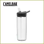 [CAMELBAK 600ML EDDY+多水吸管水瓶 晶透白