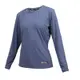 FIRESTAR 女彈性長袖圓領T恤-慢跑 路跑 涼感 運動 上衣 反光 DL309-13 珊瑚藍