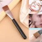 1Pc Black Makeup Brushes Flat Top Foundation Brush Wooden Handle Contour Br FJAU
