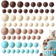 72PCS DIY Foam Balls 2cm-4cm Spheres Balls Set Cake Topper Party NEW