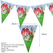 1 Set Party Banner Animals Tableware Party Supplies Kids Birthday Decoration