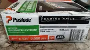 NEW Paslode Framing (650388) Nails 30 Deg Smooth 3-1/4" x 0.131 [2,000 Box]