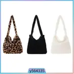 LADIES FURRY TOTE BAG LARGE CUTE PLUSH SHOULDER BAG FASHION