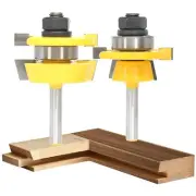 Shaker Rail and Stile Router Bits,2PCS Router Bit Set 1/4 Inch Shank,Combinat...