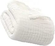 Abaodam Muslin Blanket Cotton Swaddle Wrap Bath Towel Soft Breathable Multifunctional for Stroller for New Parents
