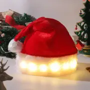 Santa Hat | LED CHRISTMAS LIGHT HAT | Decorative Christmas Hat | Xmas Caps