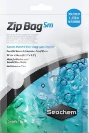 Aquarium, Seachem Small Mesh Zip Bag (1 count (12.5"L x 5.5"W))