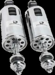 Prog 422 Rear Shock Damper Chrome Adjustable Heavy Duty Harley Rocker 08-09
