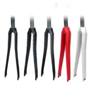 TOSEEK Carbon Fiber Road Bike Fork Bicycle UD/3K Rigid Forks 700C Steerer Tube