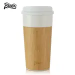 BINCOO 保溫杯 陶瓷內膽 美式咖啡杯 拿鐵便攜隨行杯 防燙高檔水杯子 400ML