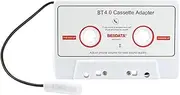 CICMOD Cassette Adapter for Bluetooth Car Radio Car Tape Cassette Adapter Audio Cassette AUX Adapter Car (White)