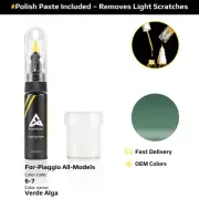 Touch Up Paint For Piaggio All Models 6/7 Verde Alga With Polish Paste