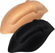 [Generic] Mens Thongs Underwear Cup Bulge Enlarge Enhancing Swimwear Padded Pouch for Swimming Boxers Briefs G-String Sponge Pad Sexy Black, Beige