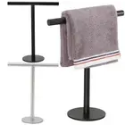 Stainless Steel Towel Rack Free Standing T-shape Towel Bar Rack Bath Towel Bar