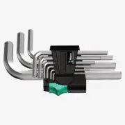 Wera 021406 Metric Chrome Hex L-key Set