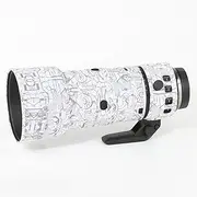 CHASING BIRDS Camouflage Waterproof Lens Coat for Canon RF 70-200mm F2.8 L is USM Z Rainproof Lens Protective Cover (Electric White, with Extender RF 1.4X & 2X)