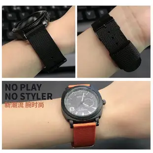 尼龍布錶帶HuaWei華為watch3 pro GT2替換硅膠腕帶B5智能手環配件