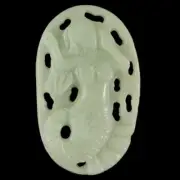 BG04304# Hand Carved Unique Mermaid Amazonite Pendant Bead Gemstone