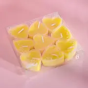 Love Candle 9 PCS Romantic Love Unscented Tea Lights Candles, Mini Smokeless Unscented Tea Lights Candlesfor Dinners,Home,Wedding, Party, Christmas (Yellow)