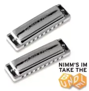 Seydel 1847 Silver 5 Harmonica Set & Case Solid Poly Comb-Stainless Steel Reeds