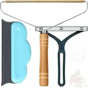 3Pc Pet Hair Remover Lint Roller Carpet Scraper Fuzz Lint Shaver,Lint Shaver Car