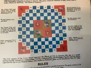 checkers board game wood