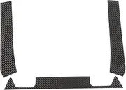 ATV Rear Panel Trim Carbon Fiber Rear Cargo Tailgate Frame Decal Sticker Replacement Stylish Design for Polaris RZR PRO XP 2021‑up