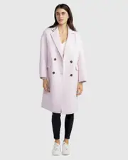 [Belle & Bloom] Amnesia Oversized Coat - Pale Pink