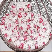 Outdoor Sun Resistant Waterproof Swing Chair Seat Cushion Thicken Washable Patio Chair Pads Change Wash Cloth Cover(D)