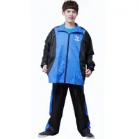 在飛比找ETMall東森購物網優惠-新二代 JUMP挺酷套裝休閒風雨衣(黑藍)+通用鞋套