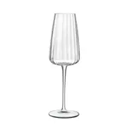 4pc Luigi Bormioli Optica 210ml Champagne Flute Wine Glasses Stemware Set CLR