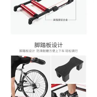 台灣熱銷#免運 騎行台 自行車滾筒式騎行台公路車山地車家用靜音訓練台單車室內騎行架子