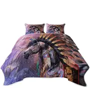 The Shaman Native American Horse Coverlet