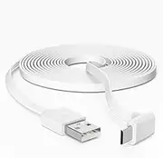 30FT Power Extension Cable for Wyze Cam Pan v3 only, with L-Shaped Micro USB