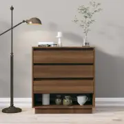 NNEVL Sideboard Brown Oak 70x41x75 cm Chipboard