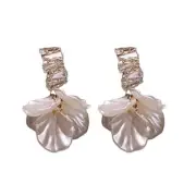 Trendy Imitation Shell Dangle Earrings Accessory for Fashionable Women